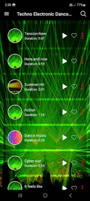 Techno Electronic Dance Music android App screenshot 4